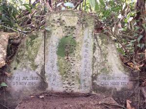 grave of Chia Hood Teck 21 Jul 1872 - 3 Nov 1918